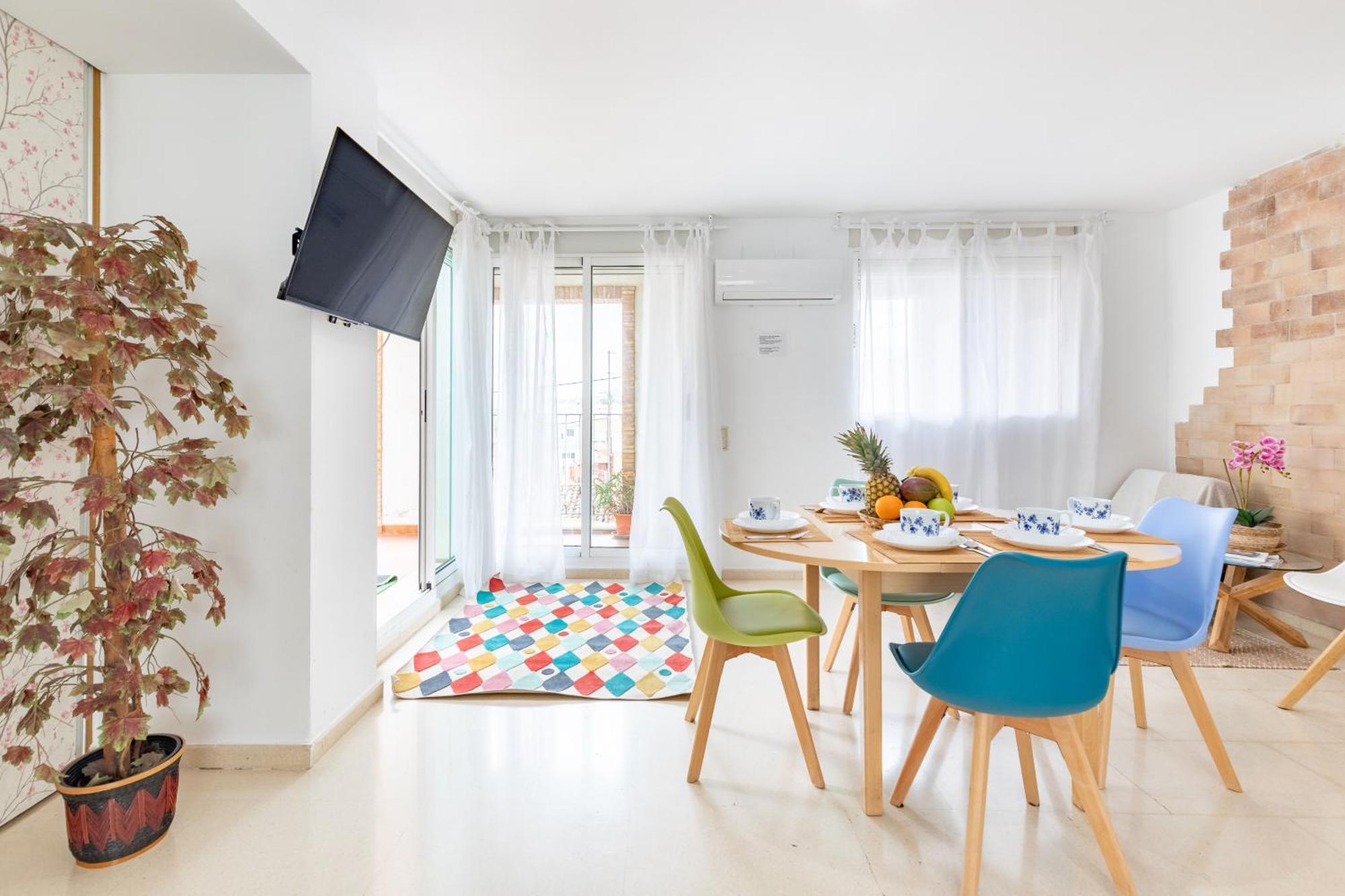 Penthouse Duplex In A 4 Floors Spanish House -8 Min To Center By Metro Valencia Luaran gambar